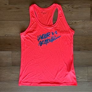 Like New Under Armour Top Bright Salmon Color